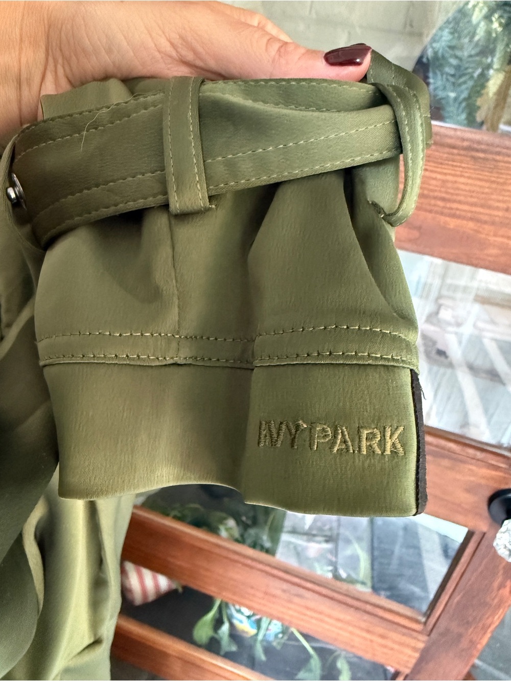 Adidas X Ivy Park collab satin trench jacket/ wide leg pant M/L - Picture 6 of 7